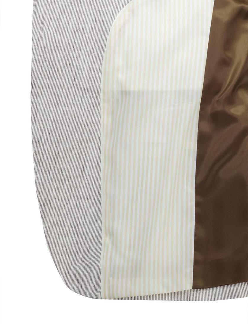 Scotland Blue half jacket drop 7,5 colbert grijs linnen