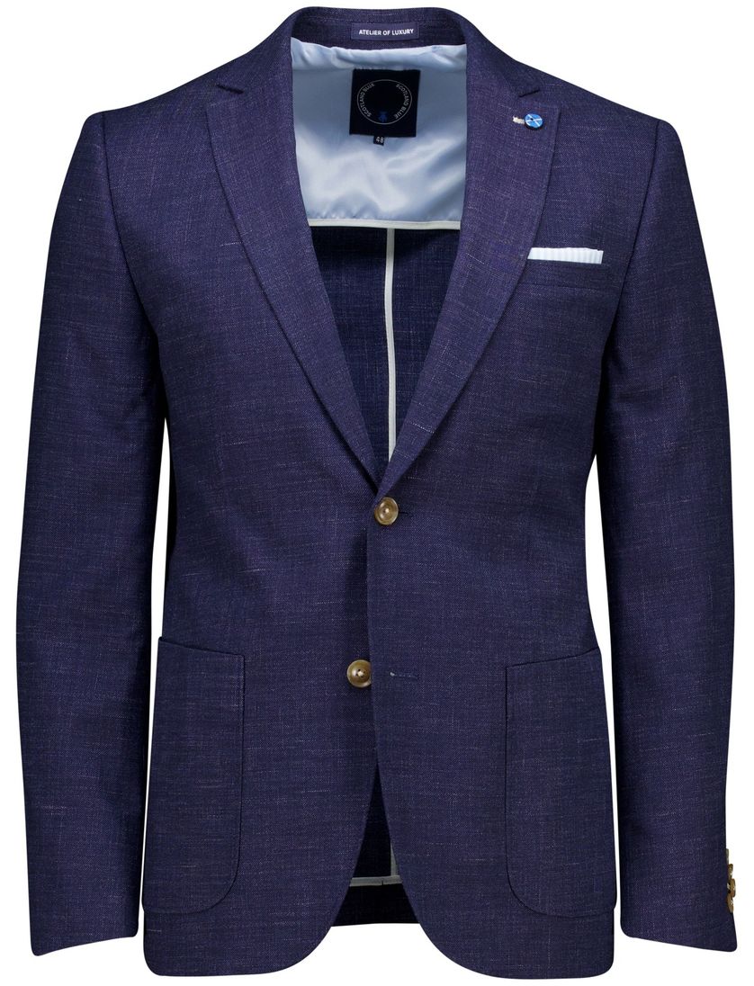 Scotland Blue colbert donkerblauw half jacket drop 7.5