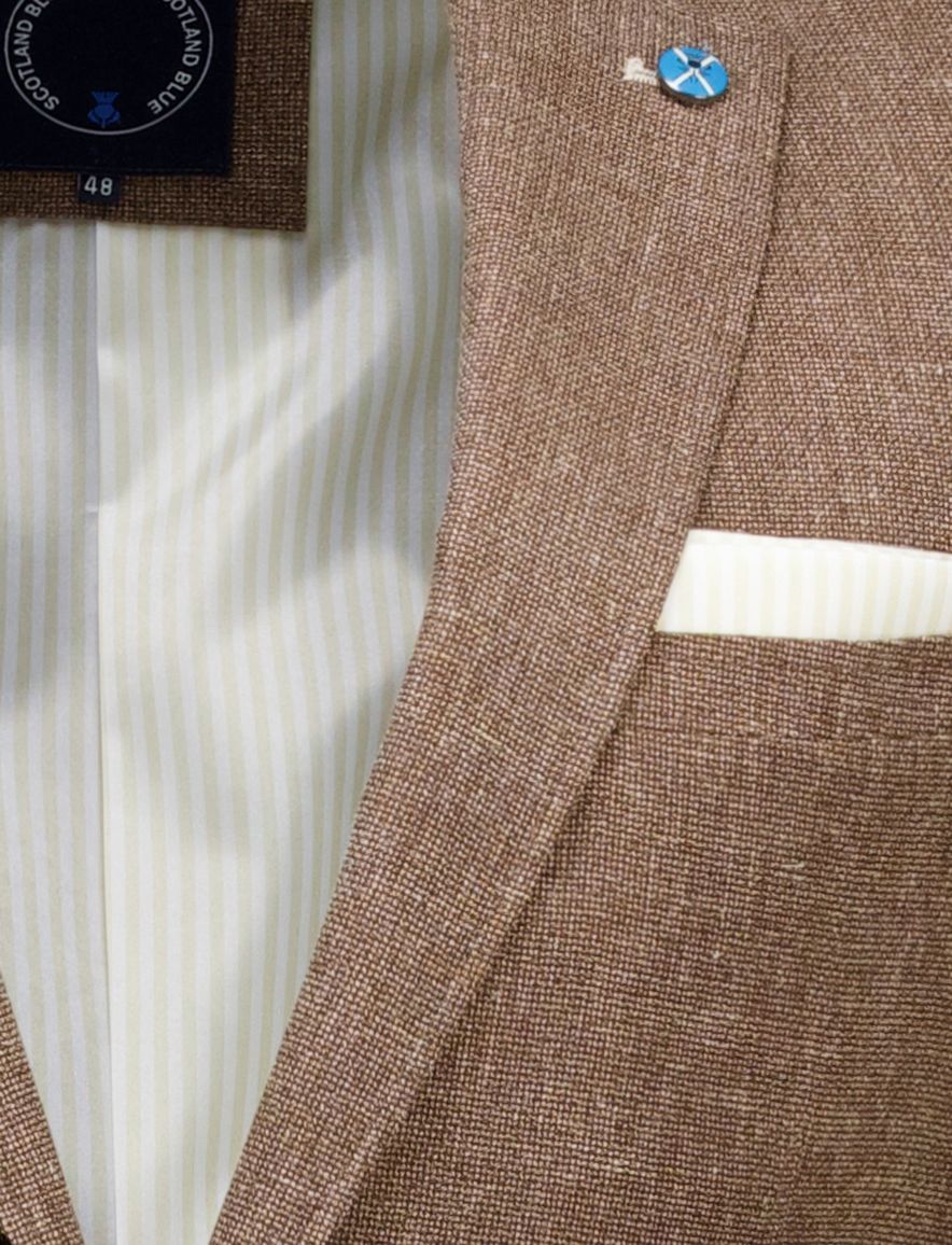 Scotland Blue colbert bruin leek jacket drop 7.5