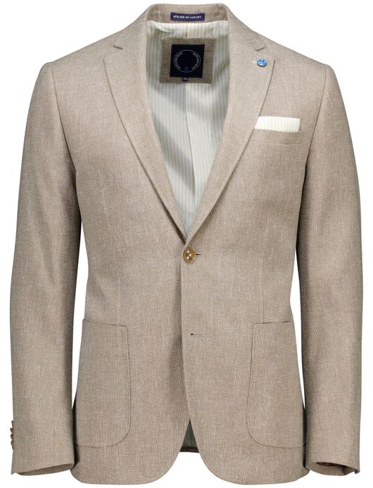 Scotland Blue colbert Leek Jacket Drop beige