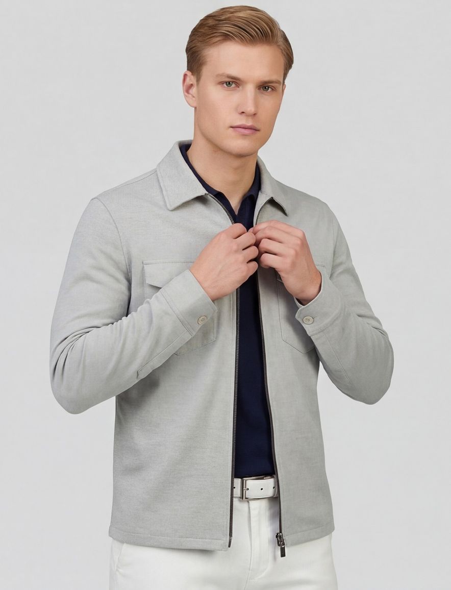 Blue Industry overshirt grijs