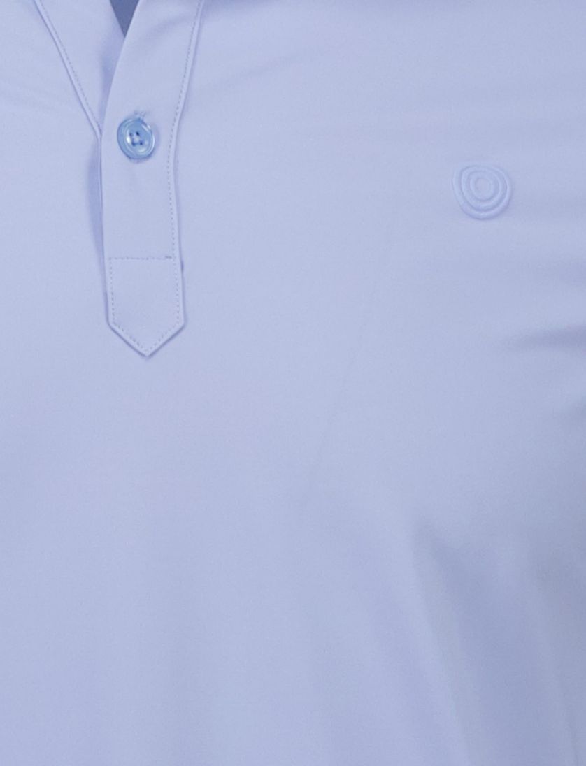 poloshirt Blue Industry korte mouw lichtblauw