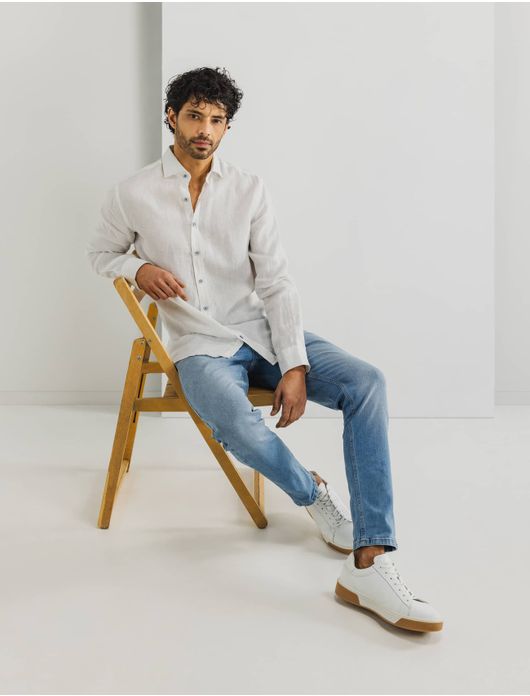 State of Art overhemd wit effen