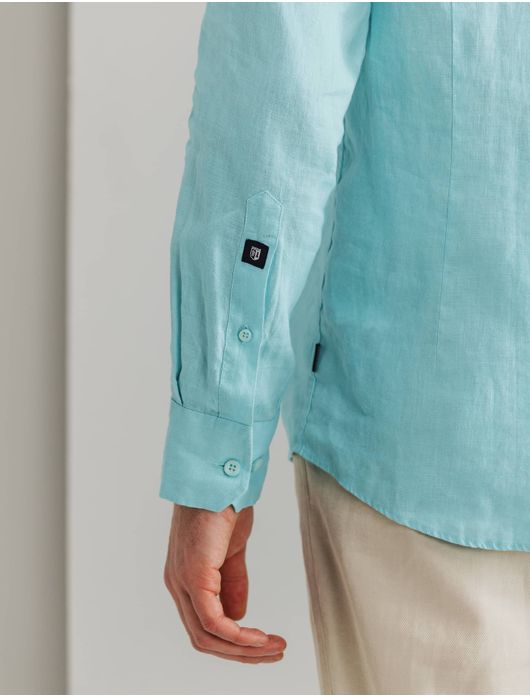 State of Art overhemd turqouise effen