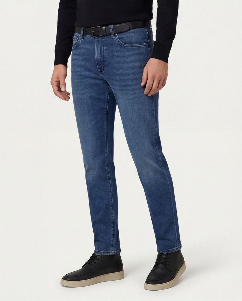 Boss orange denim jeans 5 pocket blauw