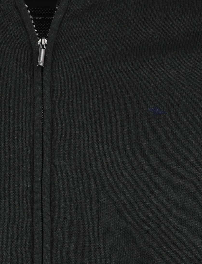 vest Fynch hatton groen katoen