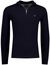 Fynch Hatton Half Zip navy 100% lamswol