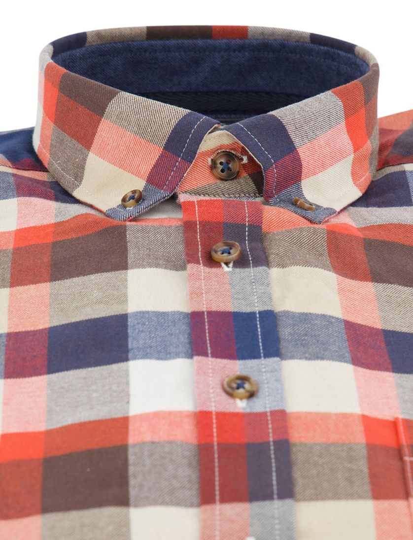 Fynch-Hatton overhemd ml 5 rood bruin