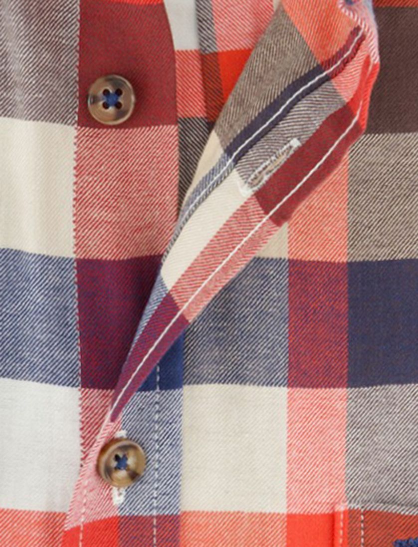 Fynch-Hatton overhemd ml 5 rood bruin