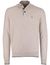 Fynch Hatton melange half zip trui beige