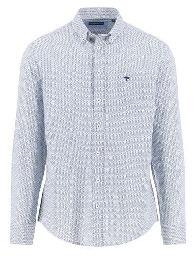 Fynch Hatton Fynch Hatton overhemd blauw geprint