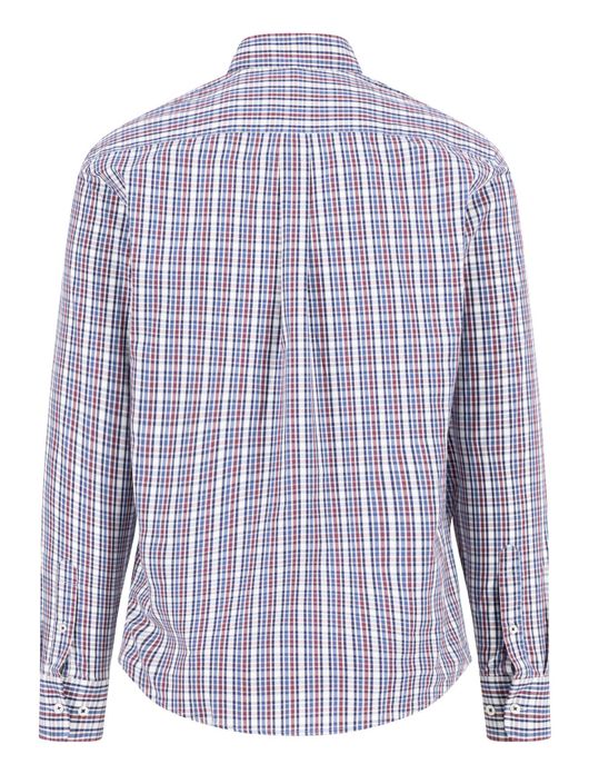 Fynch Hatton geruit overhemd rood katoen