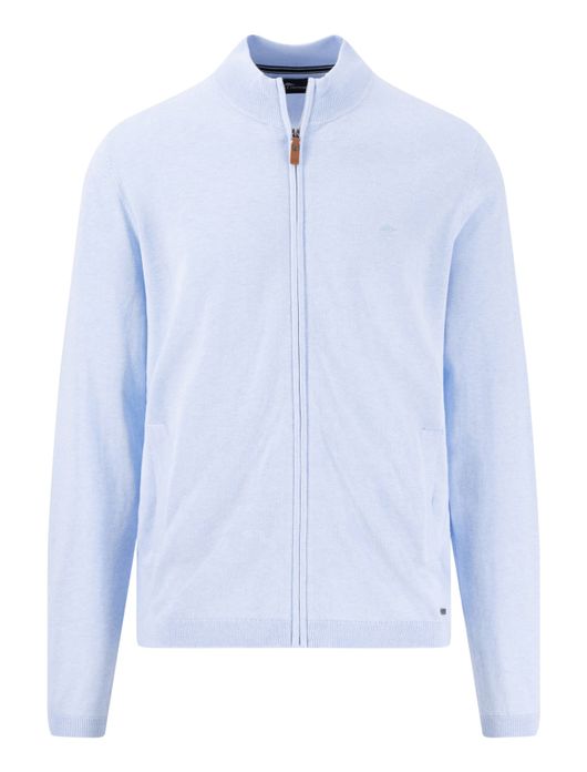 Fynch-Hatton vest lichtblauw zakken Cardigan Zip