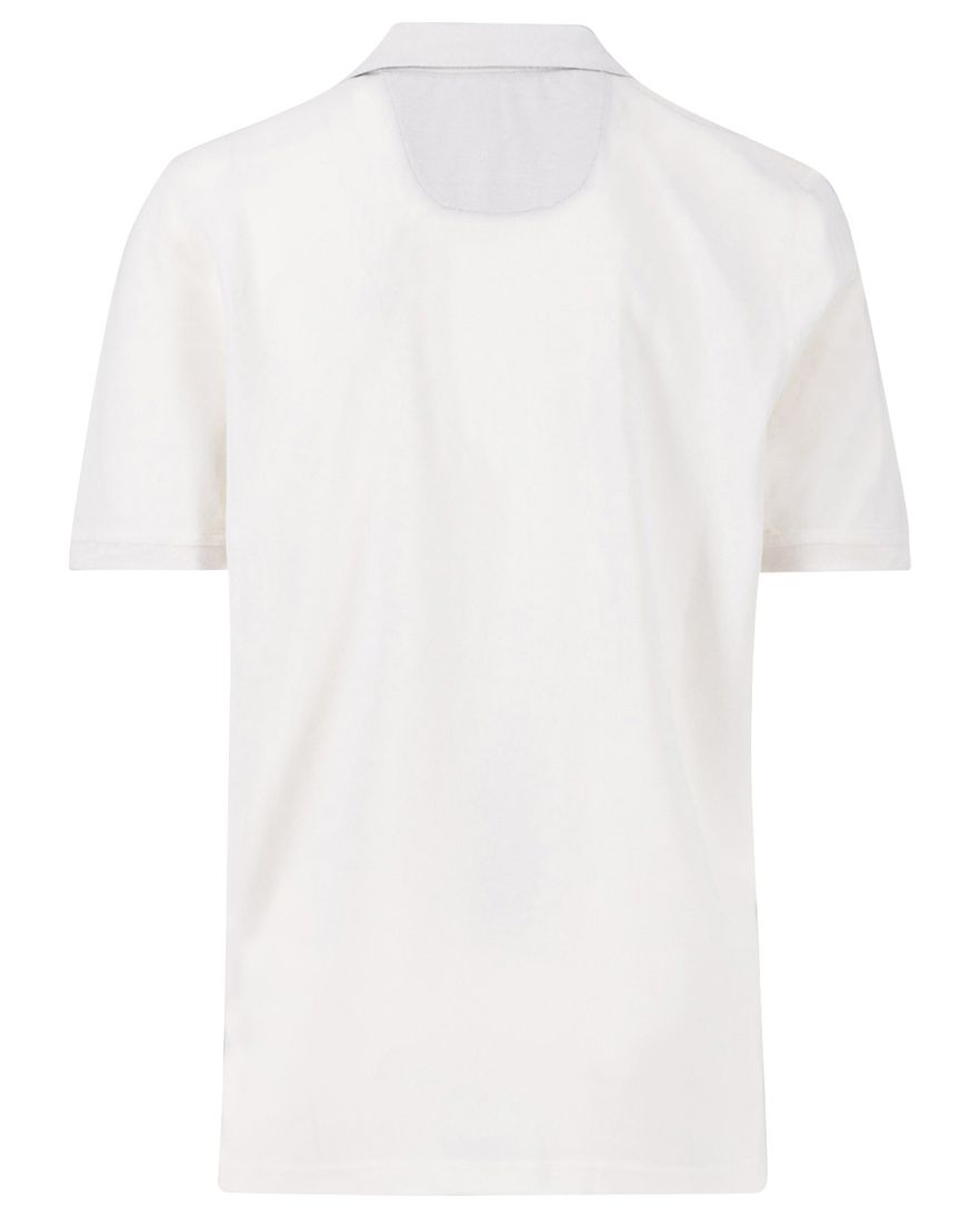 Fynch-Hatton polo korte mouw wit effen normale fit