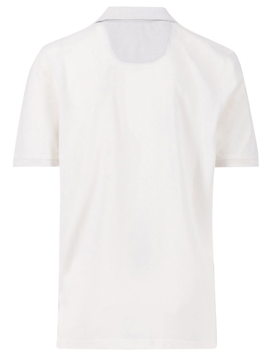 Fynch-Hatton polo korte mouw wit effen normale fit