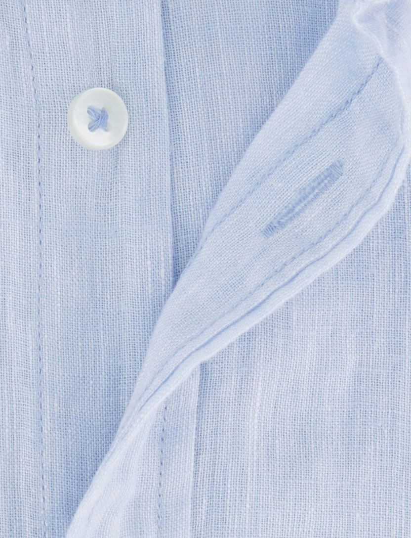 overhemd Fynch Hatton lichtblauw linnen