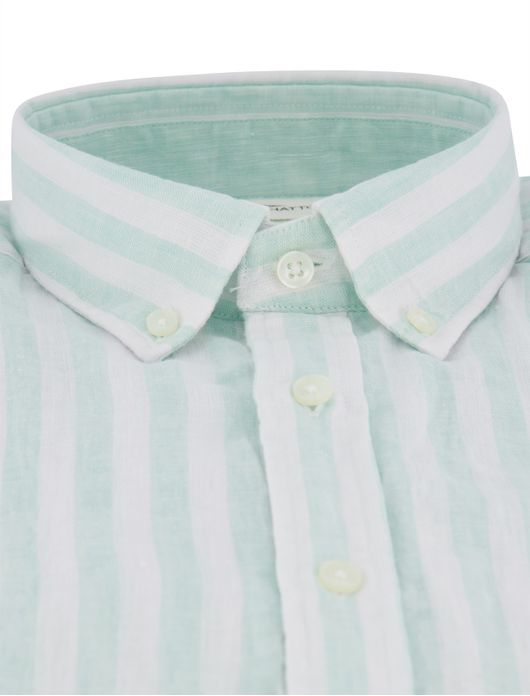 Fynch Hatton linnen overhemd groen