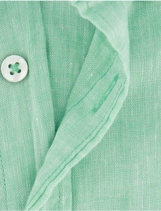 Fynch Hatton overhemd groen linnen