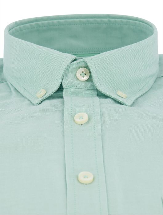 Fynch Hatton Premium Oxford overhemd groen katoen