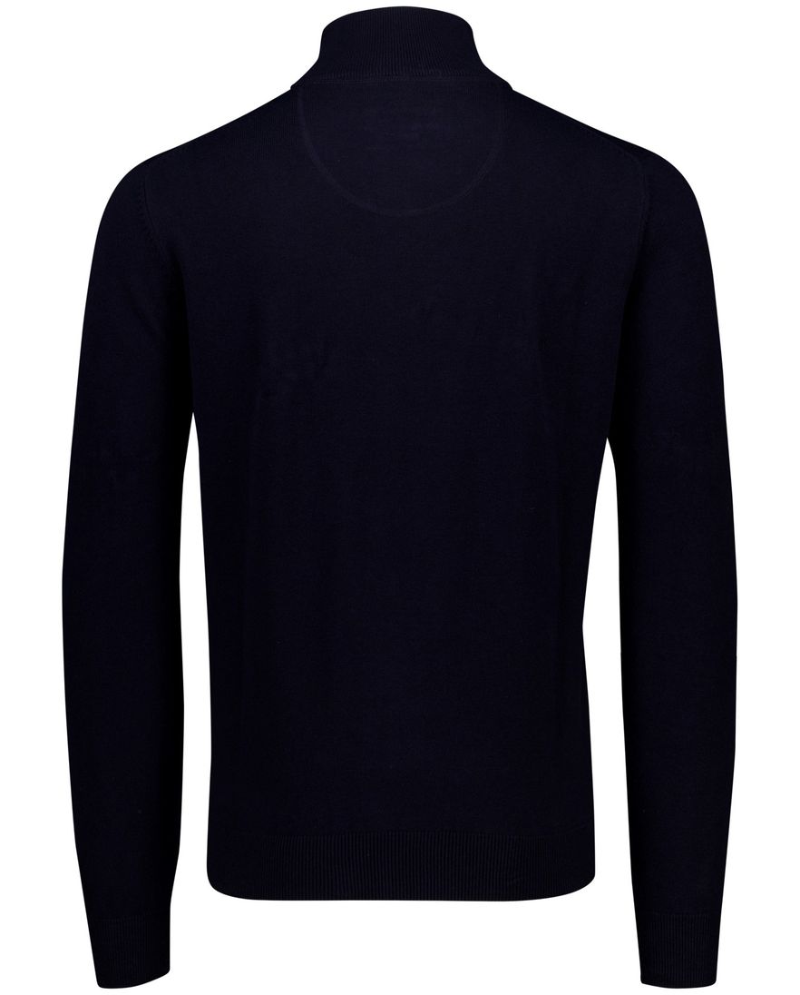Fynch Hatton half zip trui donkerblauw