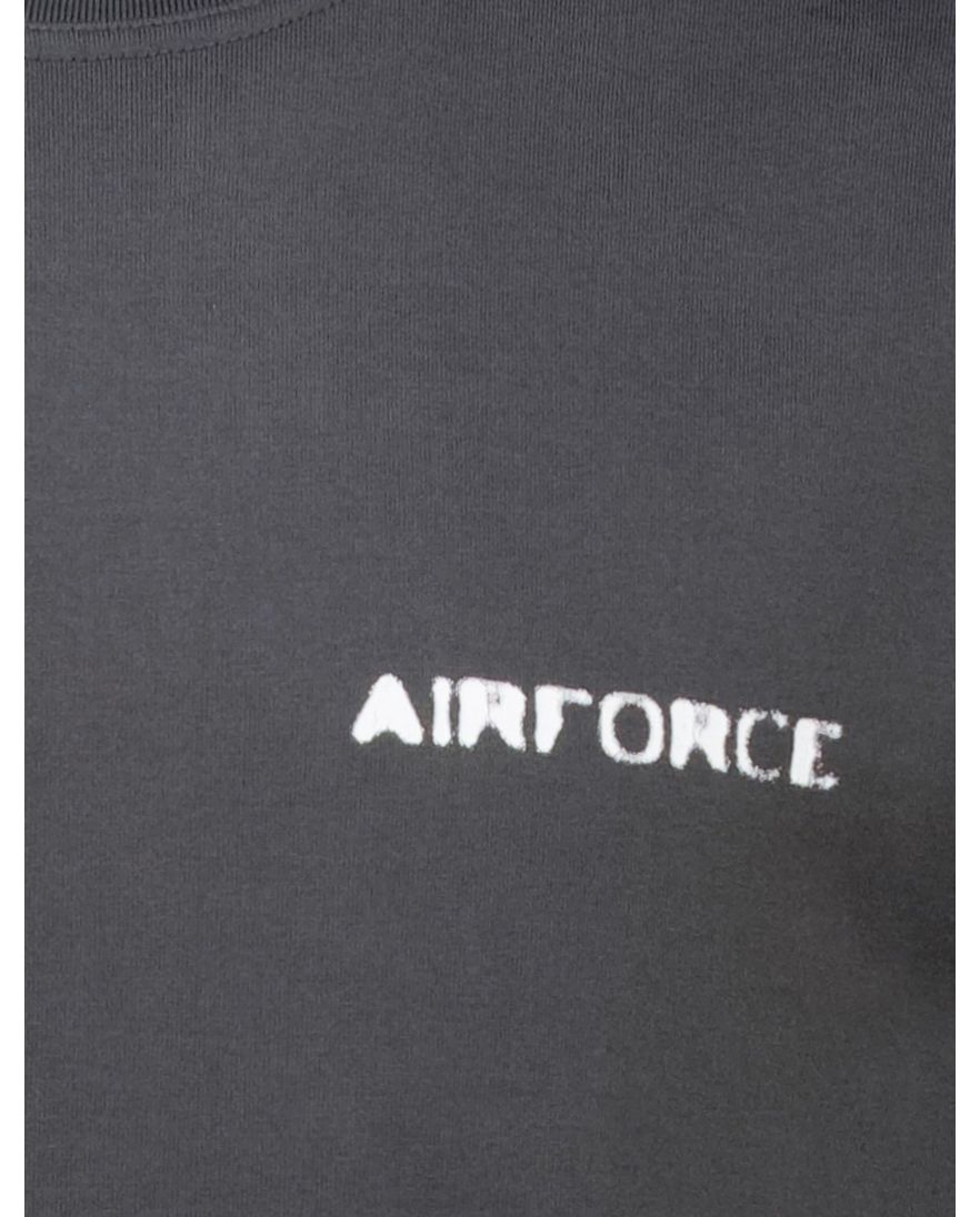 Airforce T-shirt antraciet effen