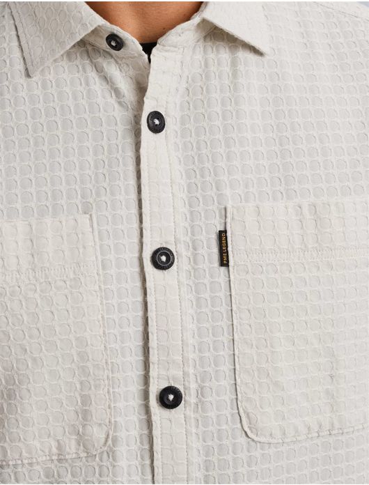 PME Legend overhemd korte mouw beige