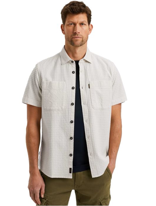 PME Legend overhemd korte mouw beige