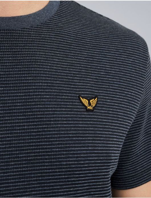 PME Legend T-shirt blauw streeppatroon