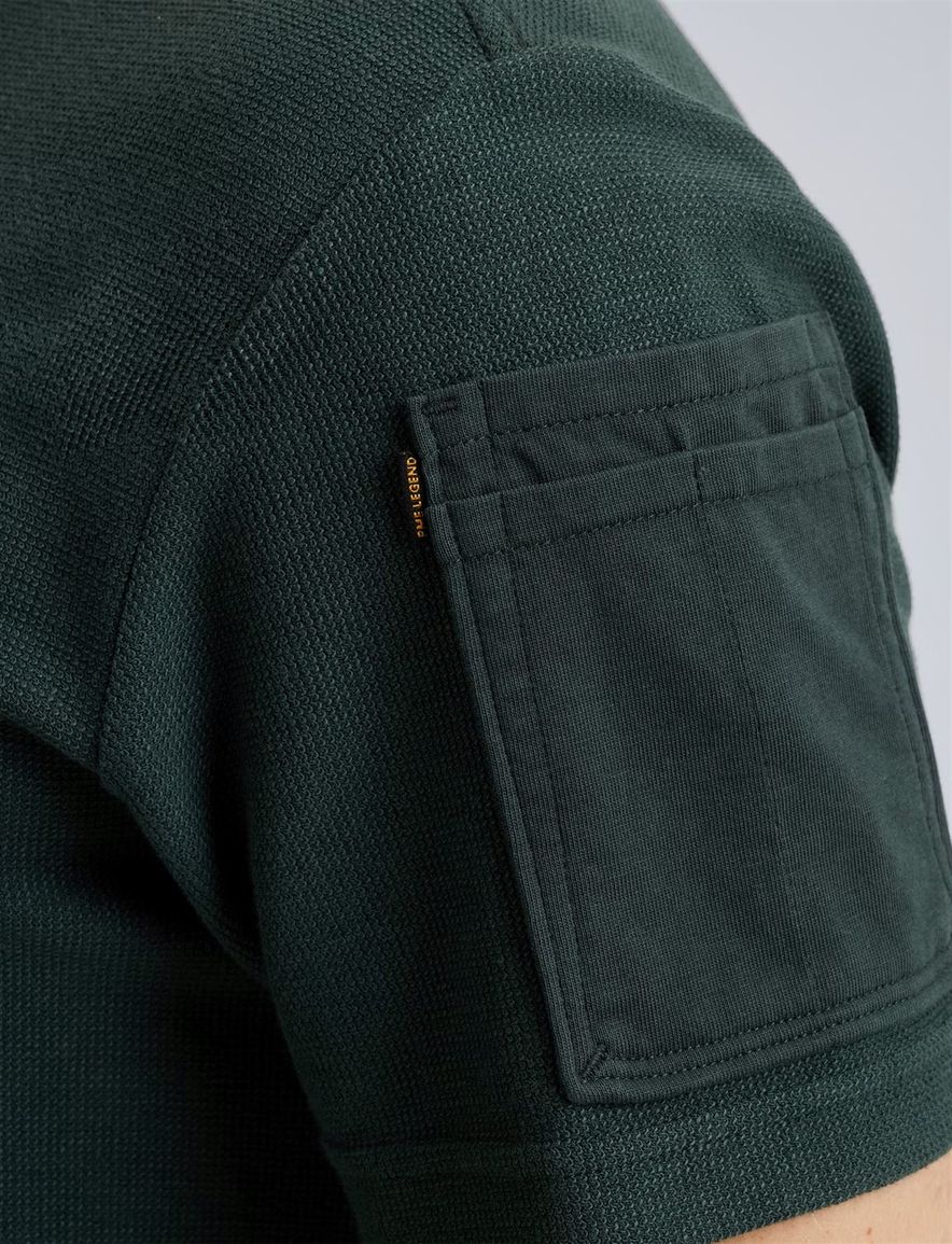 PME Legend T-shirt groen badges katoen normale fit