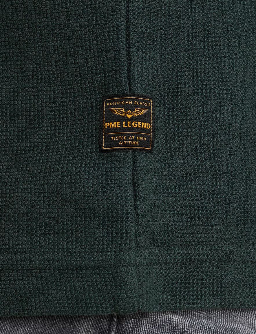 PME Legend T-shirt groen badges katoen normale fit