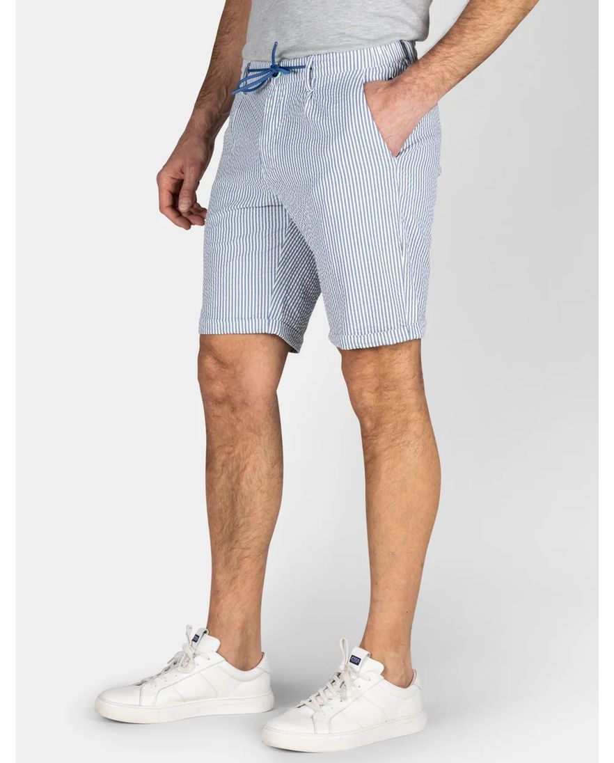 New Zealand korte broek lichtblauw gestreept