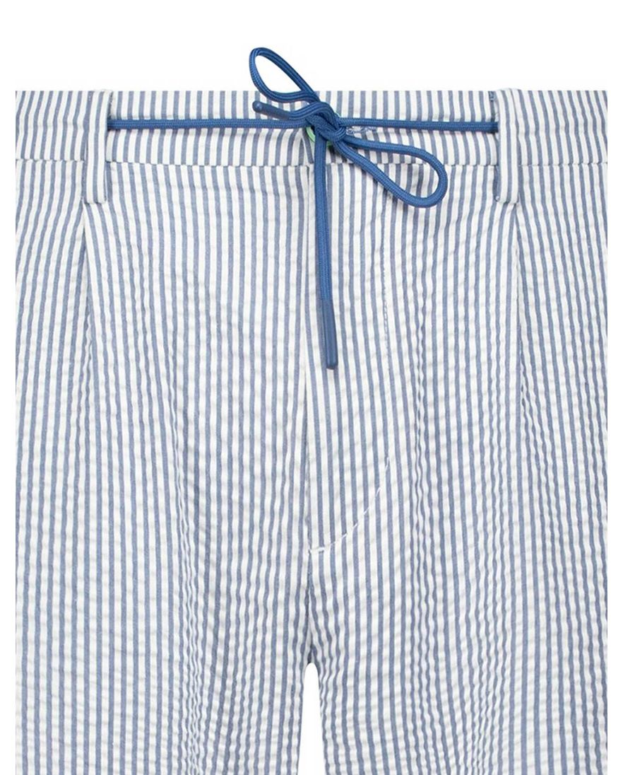 New Zealand korte broek lichtblauw gestreept
