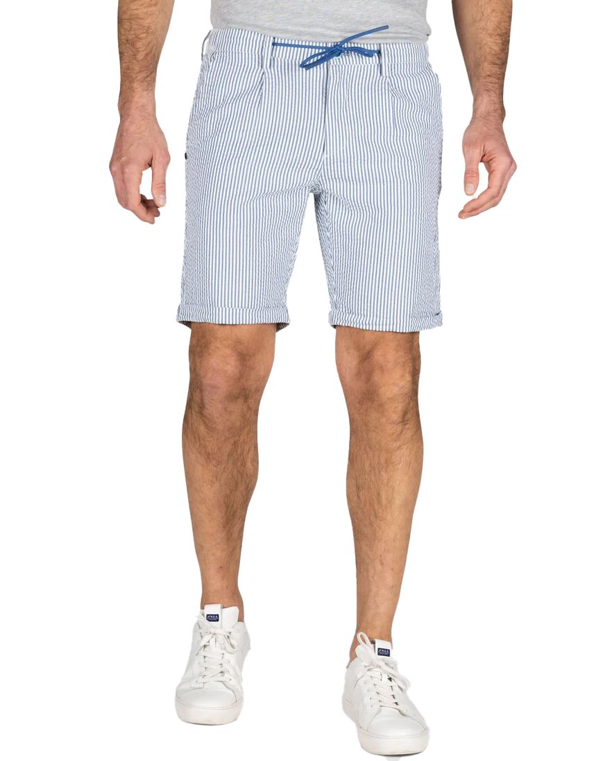 New Zealand korte broek lichtblauw gestreept