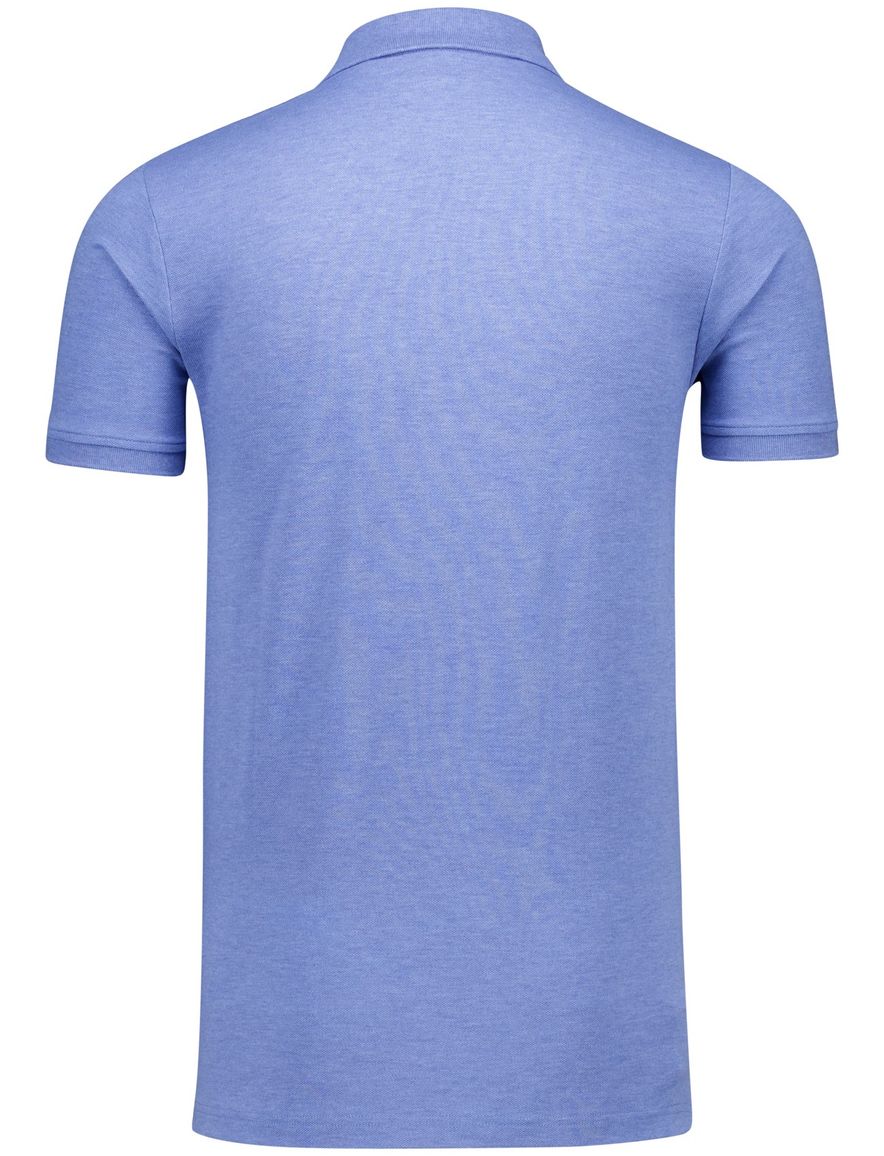 Portofino Fang polo blauw katoen 3-knoops