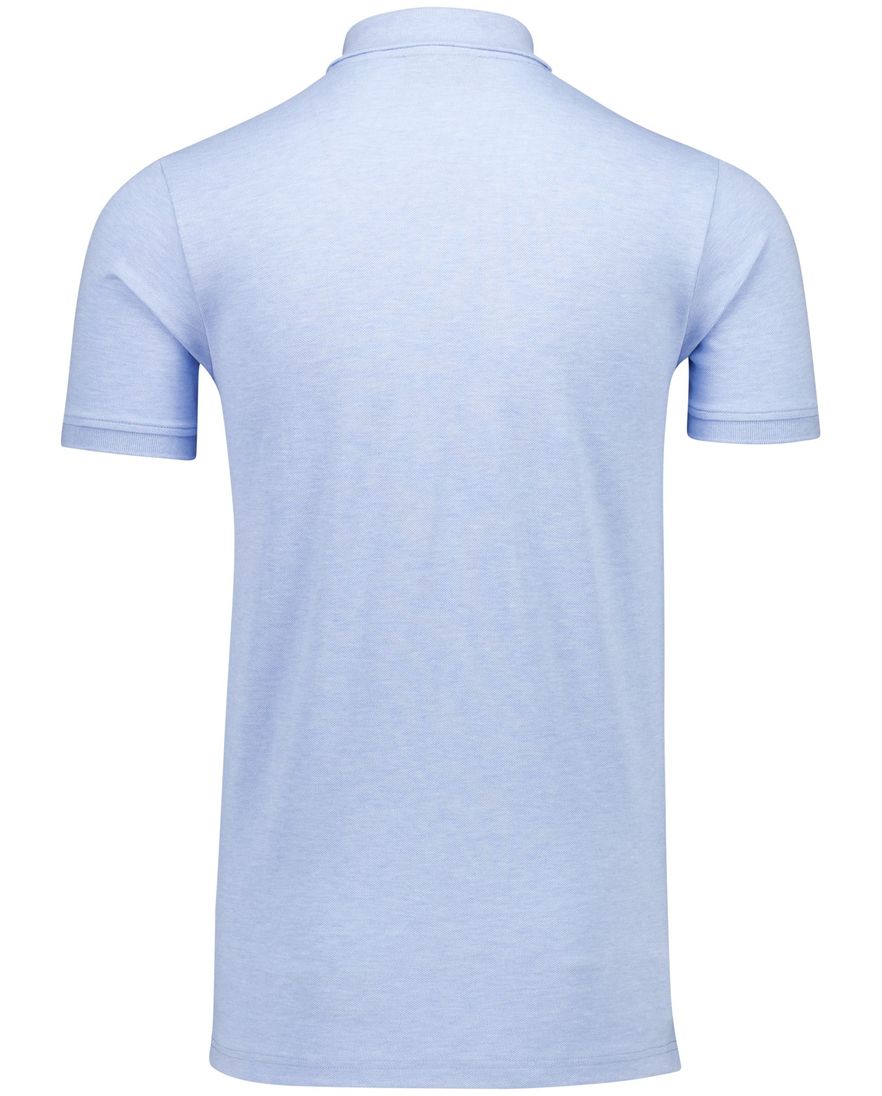 Portofino Fang polo lichtblauw pique katoen