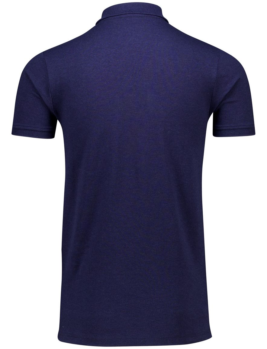 Portofino Fang polo donkerblauw pique katoen
