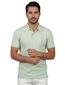 Portofino polo licht groen effen pique katoen
