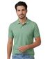 Portofino polo groen gemêleerd katoen 2-knoops