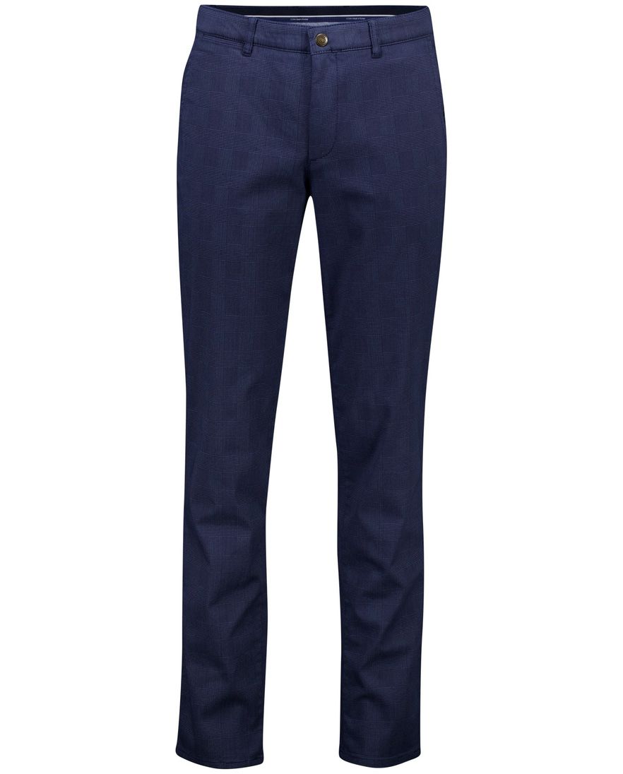 Com4 modern chino collection donkerblauw katoen