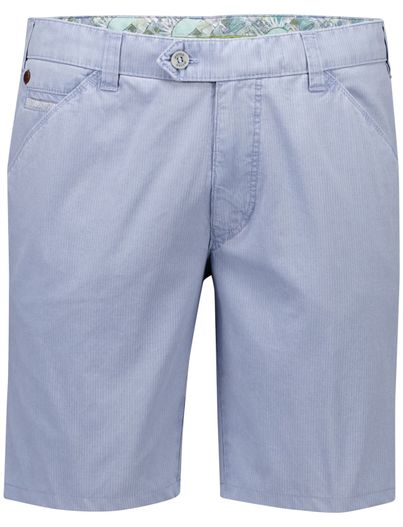 Meyer Meyer bermuda lichtblauw print katoen