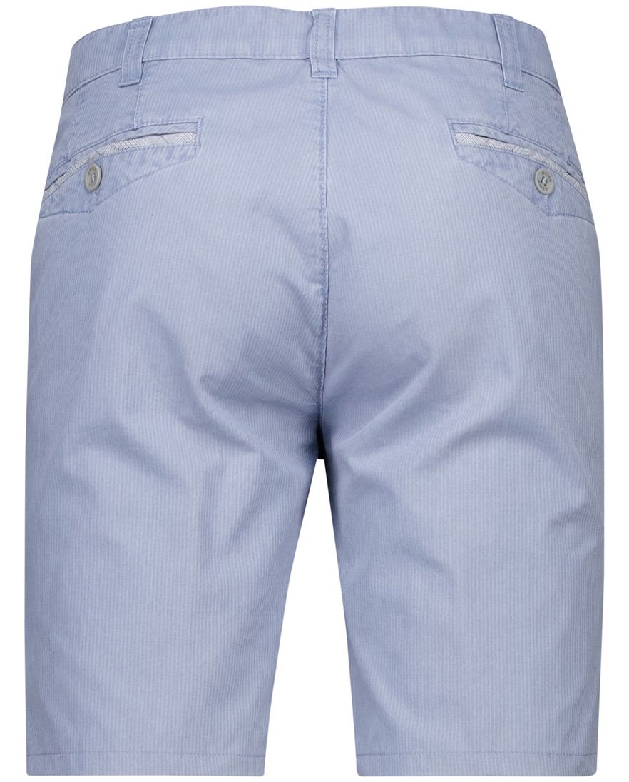 Meyer bermuda lichtblauw print katoen