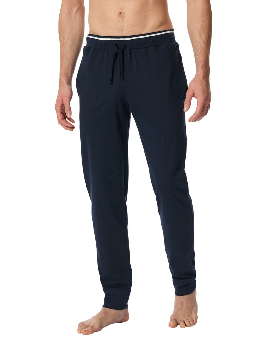 nachtblauwe Schiesser pyjamabroek