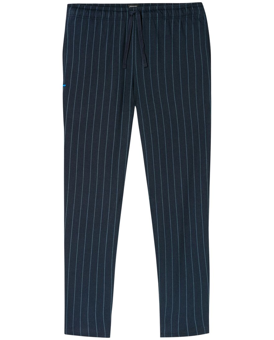 Schiesser pyjamabroek nachtblauw gestreept