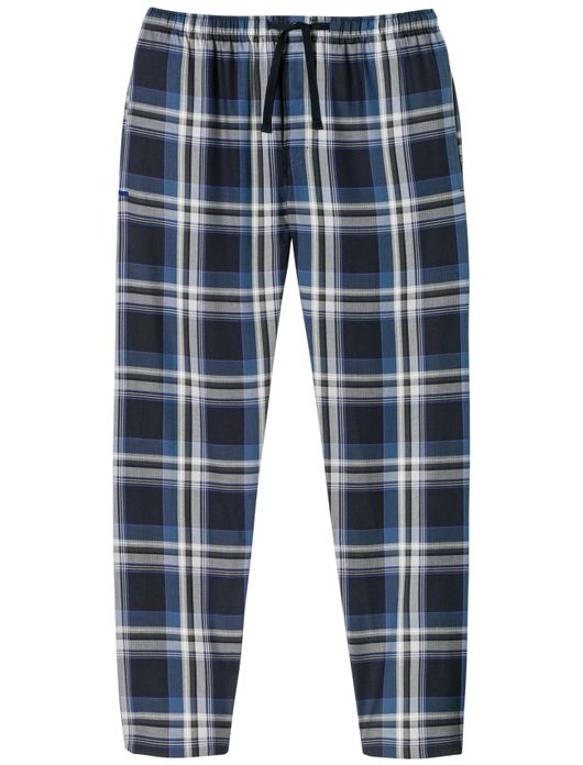 Schiesser pyjamabroek navy geruit