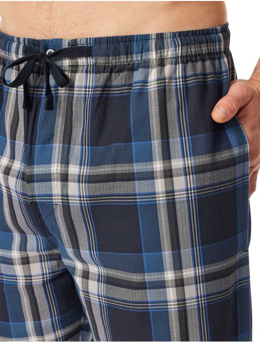 Schiesser pyjamabroek navy geruit