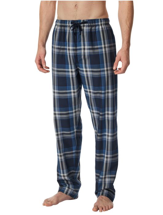 Schiesser pyjamabroek navy geruit