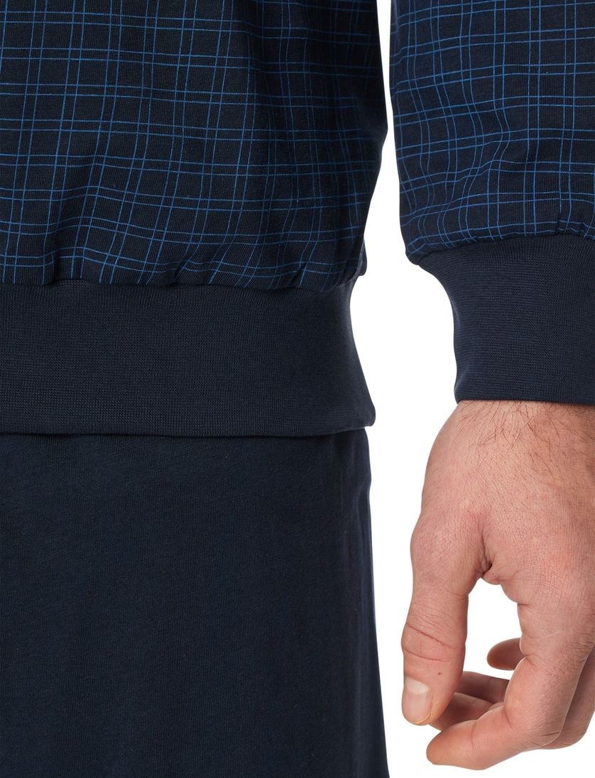 nachtblauw Schiesser pyjama