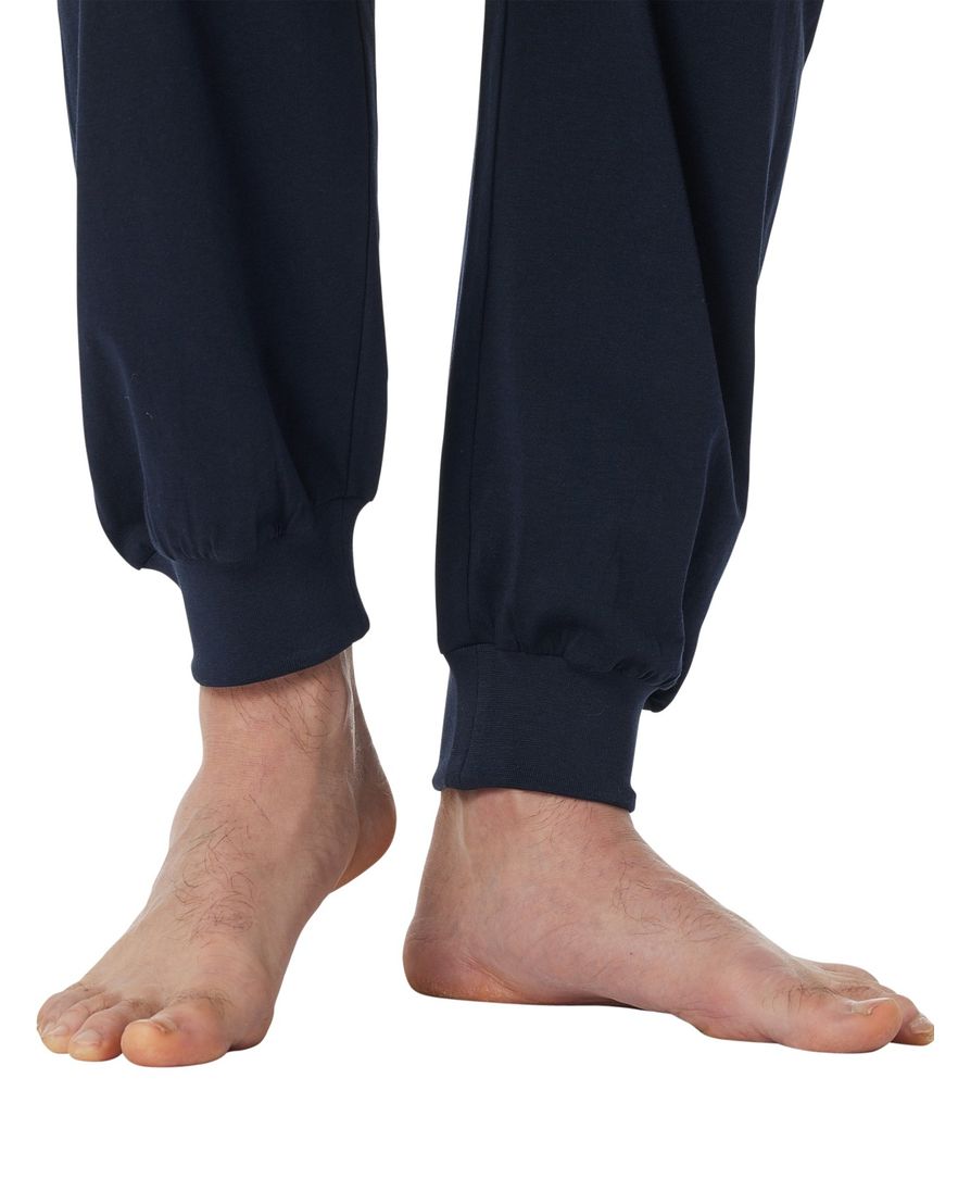 Schiesser pyjama donkerblauw gestreept