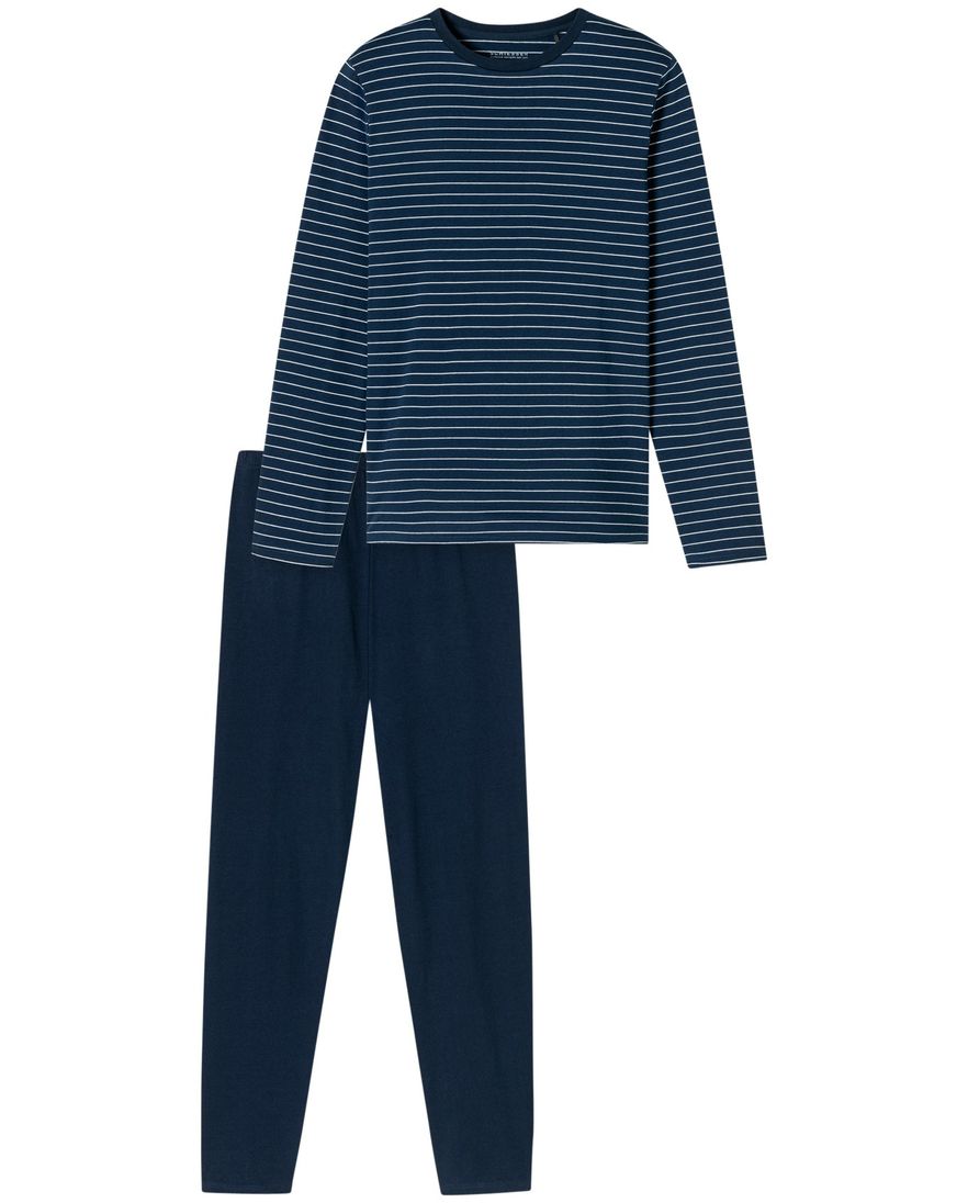 Schiesser pyjama admiraal blauw gestreept