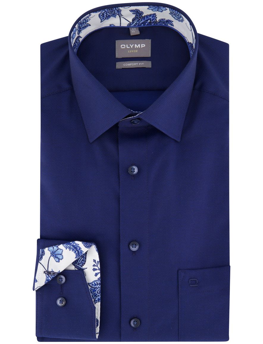 Olymp overhemd donkerblauw comfort fit